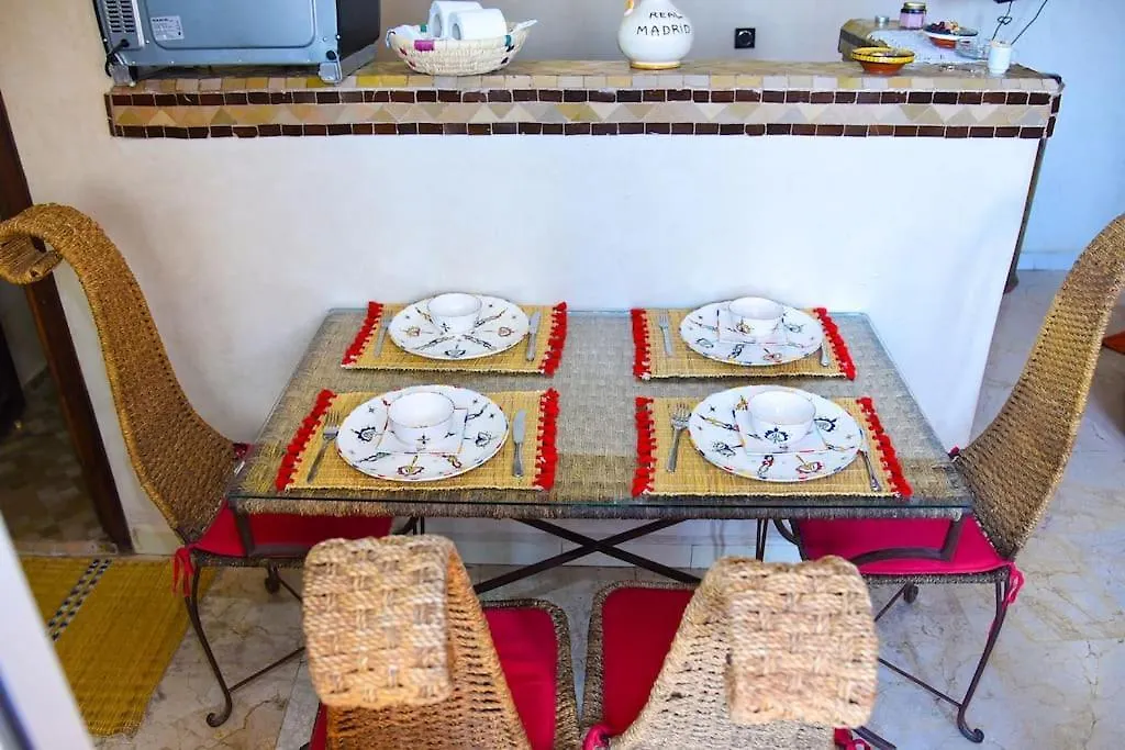 아파트 Appartement Riad Elegant Chic Au Coeur De Gueliz 마라케시