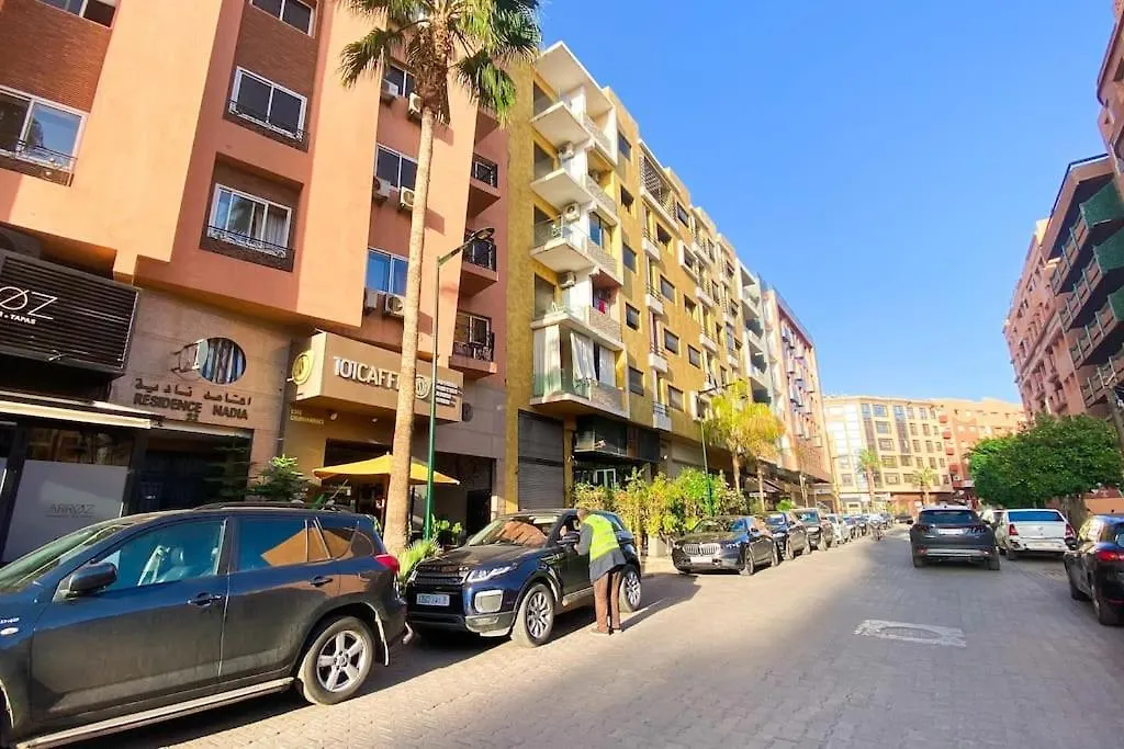아파트 Appartement Riad Elegant Chic Au Coeur De Gueliz 마라케시